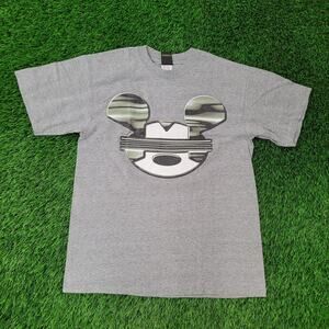 Vintage 90s Mickey-Mouse Shirt Medium 20x27 Visor-Headgear